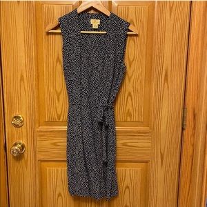 Limited Rayon Polka Dot Sleeveless Wrap Dress - S